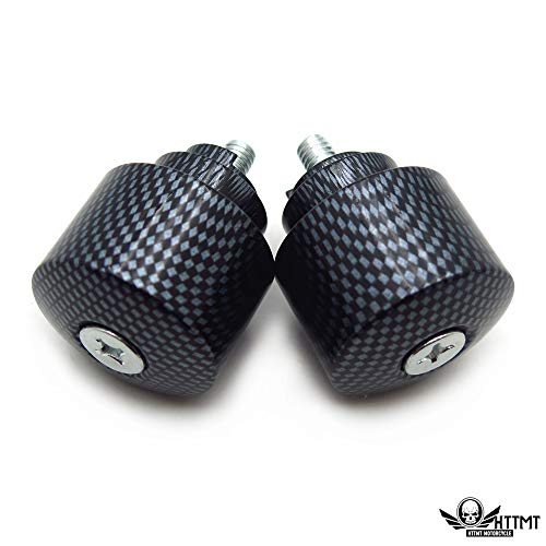 Bar Ends Carbon Compatible with 2001-2013 Hond GoldWing GL1800/ 1998-2013 Hond VFR800 NOLOGO - color: Carbon Fiber, size: Classic