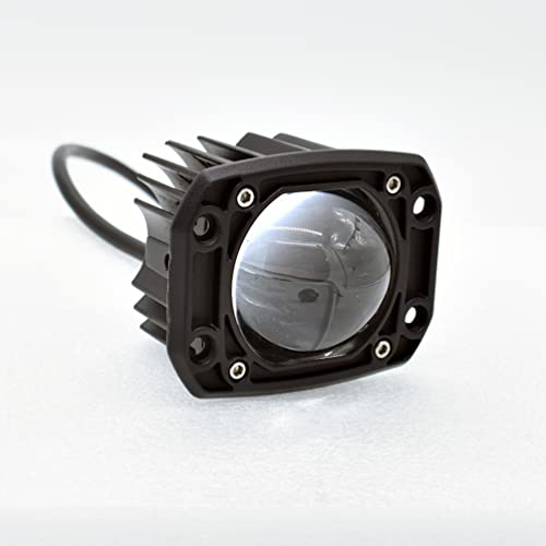 3 Inch Flush Mount LED Pods Light Spot Driving Off Road Light 8D 30W Far & Wide Led Light Bar Cube Lights Offroad Fog Lights Fit for Offroad Trucks ATV UTV SUV Car - color: 2pcs Square