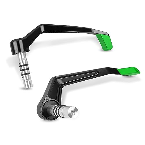 Compatible with 7/8" 22mm Brake Clutch Lever Guard CNC Aluminum Green Motorcycle Handlebar Levers Protector Accessories - color: Green