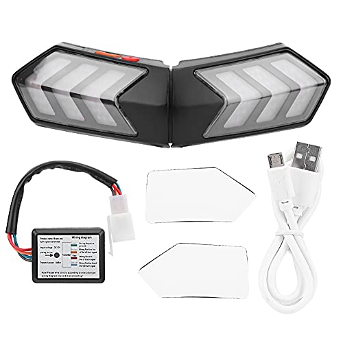 Motorcycle Helmet LED Light Motorbike Turn Warning Brake Lightbar LED Helmet Light with Transmitter Module