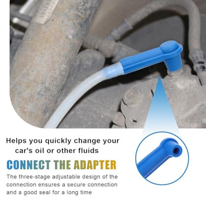 Brake Fluid Bleeder Hose, 1.2M/3.93 Ft Automotive Oil Fluid Extractor Bleeder, Vacuum Brake Bleeding Tool with Adapter, Universal Braking System Repair Kit for Car Motorcycle (1.2M/3.93 Ft) - size: 3.93 ft