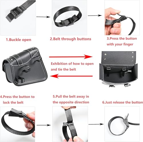 Motorcycle Saddle Bags Side Bags - Saddlebags Softail Pvc Leather,Waterproof,Swing Bag Side, Side Tool Bag, Universal, Storage Tool Bag for Motorbike,with cup holder (Right side) - style: Right