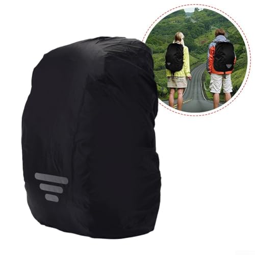 Reflective Backpack Rain Cover Waterproof Hiking Pack Protector Night Cycling Safety Gear Elastic Outdoor Bag shields Lightweight Camping(M（30-40L）) - size: M（30-40L）
