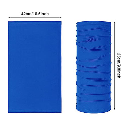Geyoga 6 Pieces Summer UV Protection Cooling Neck Gaiter Face Clothing Neck Gaiter Mask Scarf Sunscreen Breathable Bandana - color: Simple Color