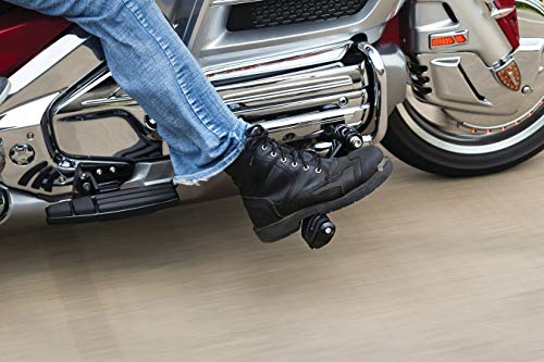 Kuryakyn 3990 Motorcycle Foot Control: Ergo III Cruise Mounts with Trident Dually ISO Pegs for 2001-17 Honda Gold Wing GL1800, F6B, and Valkyrie Motorcycles, Gloss Black