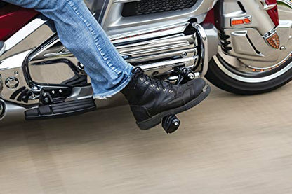 Kuryakyn 3990 Motorcycle Foot Control: Ergo III Cruise Mounts with Trident Dually ISO Pegs for 2001-17 Honda Gold Wing GL1800, F6B, and Valkyrie Motorcycles, Gloss Black