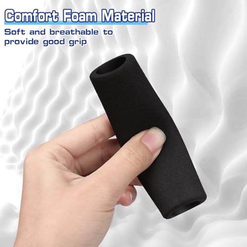 16Pcs Handle Grips Set with Hook Surface and Hairline Backing Strips, Shock Absorption Foam Handle Covers, Comfort Buffer Tube Cover, Bike Grips Wrap for Strollers Home Fitness Equipment