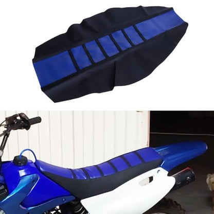 PSLER Dirt Bike Seat Cover, Universal Motorcycle Seat Cushion Covers Rubber Soft Seat Cover for Most Dirt Bike Pit Bike Motorcycle (Blue) - color: Blue