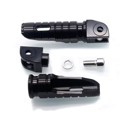 MZS Motorcycle Foot Pegs, 360° Roating Rider Front Footpegs Rest Pedal Black CNC Compatible with Panigale 899 959 1199 1299 V2 V4 / Streetfighter V2 V4 / 1098/1198 - size: Panigale 899 959 1199/Streetfighter 1098 1198