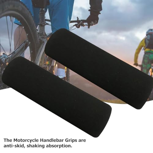 BESPORTBLE Motorcycle Grip Covers, 4Pcs Motorcycle Foam Grips Sponge Bike Handlebar Comfortable Covers Sponge Bicycle Motorbike Handlebar Replacement