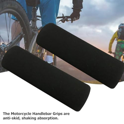 BESPORTBLE Motorcycle Grip Covers, 4Pcs Motorcycle Foam Grips Sponge Bike Handlebar Comfortable Covers Sponge Bicycle Motorbike Handlebar Replacement