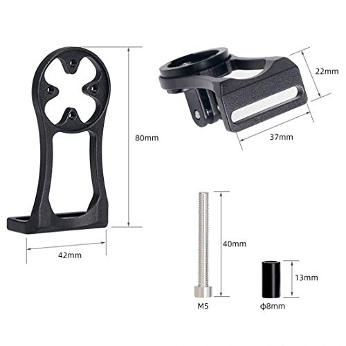 Farbetter Bike Out Front Mount for Garmin Edge, CATEYE, Bryton, Compatible with GoPro Camera, Bike Lights, All Garmin Series 25 130 200 500 510 520 800 810 820 1000 1030 GPS Computer