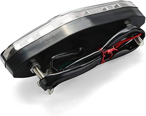CICMOD Motorcycle Led Brake Running Tail Light 12V Universal for Quad ATV Dirt Bike Custom Chopper