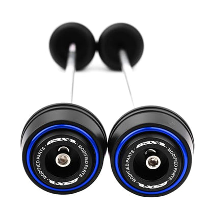 Motorcycle Front Rear Fork Sliders Wheel Frame Slider Crash Protector Axle Slider Crash Pads Compatible With 2026 GSXR 600 GSX-R 750 1000 GSX-R750 gsx-r600 gsxr1000 r (Blue) - color: Blue