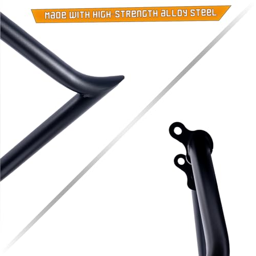 Kinglemc Crash Bar Engine Guard Highway Freeway Bar for Harley Touring Road King Street Glide Electra CVO, Trike Models 09-23 (Black-Updated) - color: Black-Updated