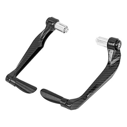 F FIERCE CYCLE 1 Pair Universal 22mm Brake Clutch Lever Protector Hand Guard for Motorcycle Black - color: Black