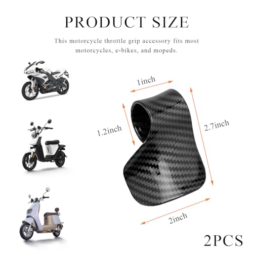 DXNQ 2 PCS Motorcycle Cruise Assist, Throttle Mounted Motorcycle Handlebar Cruise Control Wrist Rest, Hand Rest Handlebar Control Grip Throttle Assist, Motorcycles Accessories
