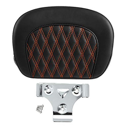Detachable Sissy Bar Backrest Pad Fits For Harley 1997-2023 Touring Road King Electra Glide Street Glide 2018-2023 Softail Slim FLSL Low Rider FXLR - color: Style I