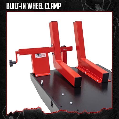 Motorcycle Lift Table, Pneumatic, 1,500 lb, ProLift, 31.25" H, Jack, Black Widow