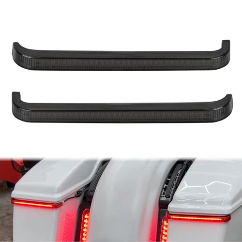 LED Saddlebag Tail Light with Running Brake Light and Sequential Turn Signal Lamp Fit for Harley Touring Street Glide Road King Road Glide Electra Glide Ultra Limited 2023.5-2025 (Black Lens) - color: 2023.5-Up Black Lens