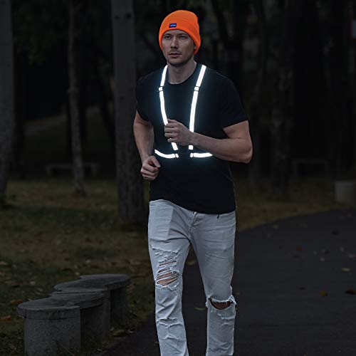 AYKRM 9 color High Visibility Reflective Vest Running Gear High Vis Adjustable Safety Vest - color: Yellow2