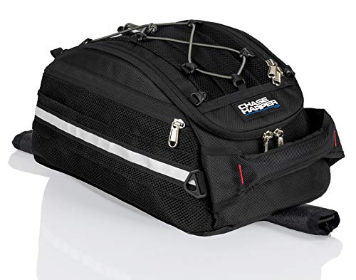 Chase Harper USA 540 Strap Mount Tank Bag - Water-Resistant, Tear-Resistant, Industrial Grade Ballistic Nylon with Anti-Scratch Rubberized Polymer Bottom, Adjustable Strap Mounting – Black - color: Black, size: Tank Bag