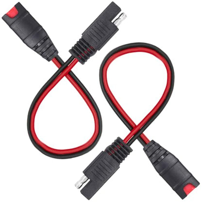 4269 GC009 X-Connect SAE Adapter for NOCO Genius 5 Genius 1 Battery Charger | 2pcs 1FT 14AWG SAE Adapter For NOCO GC009 G3500 G720 MXS 5.0 For ctek Smart Battery Charger, for Motorcycle/ATV/UTV