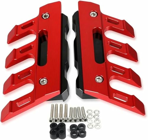 Motorcycle Front Fender Side Protection Guard Mudguard Sliders Front Fork Protector Guard Block Front Fender Slider for KYMCO Downtown 350i 300i 200i 200 300 500 - color: Red