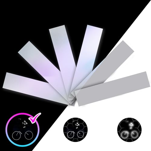 LOOM Reflective Stickers for Helmet | 6pcs Engineer Gray | Similar to 3M Reflective Tape | Bike Reflectors for Night Riding, Mailbox reflectors | Waterproof hi vis Decals for Car, Trailer - color: Engineer_gray