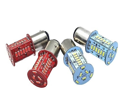100Pcs 1156 BA15S P21W 1157 BAY15D P21/5W Led Bulb Car Tail Bulb Brake Lights Reverse Lamp Turn Signal Lamp Brake Motorcycle 12V (Color : BAY15D 1157, Size : 28000mAh)