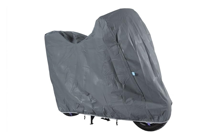 Motorcycle Cover All Season Universal Waterproof Sun Outdoor and Indoor Protection (Large) - size: Large
