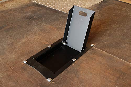 Camco Recessed Motorcycle Wheel Chock - Accommodates Most tire Sizes - Constructed of Powder-Coated Steel (66101)