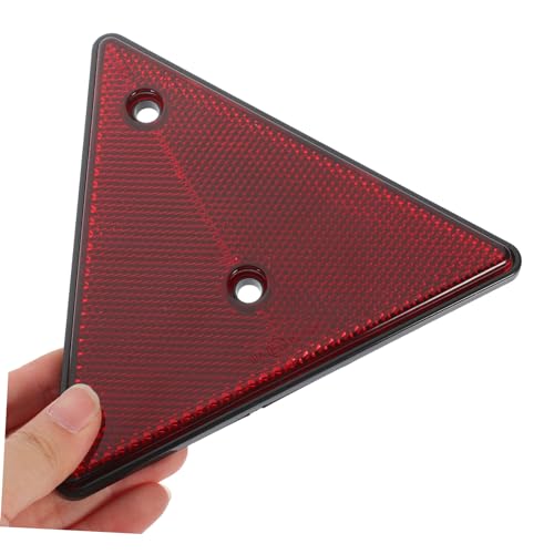 Holibanna 2pcs Reflective Triangle Warning Signs for Cars Emergency Road Reflectors Weatherproof for Roadside Assistance and Vehicle Maintenance