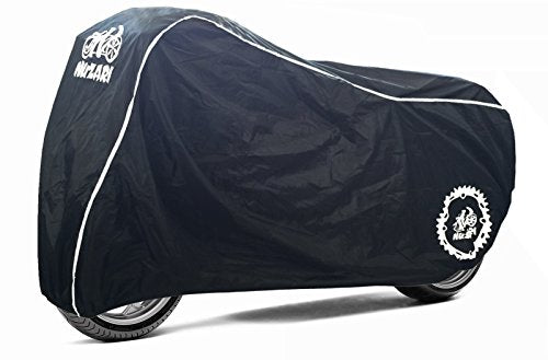Heavy Duty Motorcycle Cover - Waterproof Outdoor Bike Storage - Dirt Bike Covers (Black, Medium) - color: Black, size: Medium