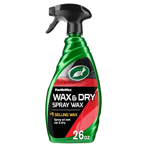 Turtle Wax T-9-6PK 1-Step Wax and Dry, Quick and Easiest Step to High Shine, for Cars, Trucks, Motorcycles and RVs, 26 oz. (Pack of 6) - size: 4.33 Fl Oz (Pack of 6)