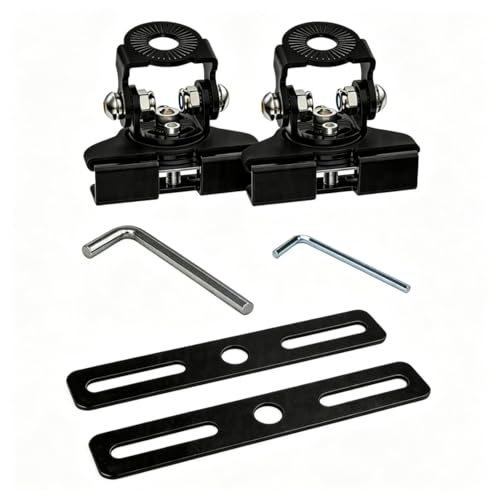 LED Hood Mounts A-Pillar Ditch Light Holder Extension Universal | Universal Steel Cowl Pod Light Mount Extension for Ditch Light Brackets Led Light Bar Mounting Brackets 304 Stainless Steel - color: Mounting Brackets + 2PCS Bracket Extensions