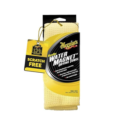 Meguiar's Water Magnet Microfiber Drying Towel - Premium Car Drying Towel That's Super Plush, Water Absorbent & Scratch-Free -1 Pack - size: 1 Drying Towel Pack, style: Microfiber Towel