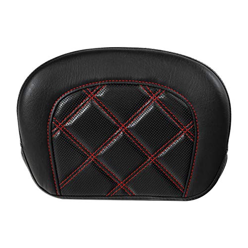 Detachable Sissy Bar Backrest Pad Fits For Harley 1997-2023 Touring Road King Tri Glide Street Glide Road Glide Electra Glide 2018-2023 Softail Slim FLSL Low Rider FXLR - color: Style F# 2