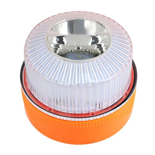 Beacon Light, LED Magnetic Strobe with Battery, Double Mode Warning Signal Lamp for Trailer Tow Trucks Service Vehicles Motorcycle RV Snowplow Firefighter Aircraft Boat Roadside Highway Fleet Use