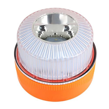 Beacon Light, LED Magnetic Strobe with Battery, Double Mode Warning Signal Lamp for Trailer Tow Trucks Service Vehicles Motorcycle RV Snowplow Firefighter Aircraft Boat Roadside Highway Fleet Use