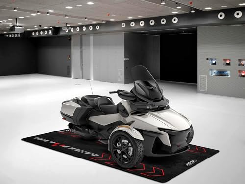 Garage Mat for Can-Am Spyder Motorcycle Model, Parking mat, Pit Mat, Washable Non-Slip Garage and Showroom Floor Carpet-Rug (110.2 x 63/280 x 160cm)