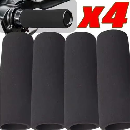 Motorcycle Handlebar Grips Motorcycle Grip Covers Anti Vibration Comfort Foam Slip-On Handlebar Grips Universal Soft Sponge Sleeve Non-Slip - color: 4pcs
