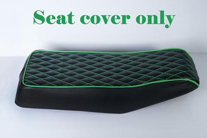 JMCHstore Green Diamond Stitch Retro Mini bike Seat Cover for Monster Mega Moto MMB80 80cc MMB105 105cc, For Coleman Realtree RB100 RT100 Mini Bike Cushion Replacement parts - color: Green