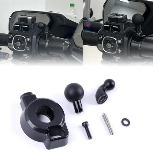 PANICAL Left Mobile Phone Holder Navigation GPS Holder Water Cup Holder for Honda Goldwing GL1800 F6B DCT DOT 2018-2025 Motorcyclele 17mm TPU Ball Head Universal 0.6'' 5/8'' 1 inch 25MM (GPS Bracket)