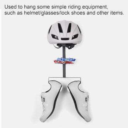 Wall Mount Motorcycle Helmet Holder, Bicycle Helmet Rack Display Hanger, Storage Organizer for Helmet, Goggles, Shoes, Motorcycle Accessories for Garage, Warehouse