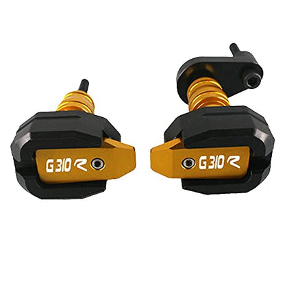 Motorcycle CNC Aluminum Engine Crash Guard Case Frame Sliders Protector Falling Protection Compatible with BMW G310R (Gold) - color: Gold