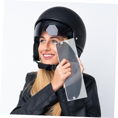 PRETYZOOM Motorcycle Accessories Anti-fog Visor Film Clear Rain Resistant Sun Visor Strip for Comfortable Riding