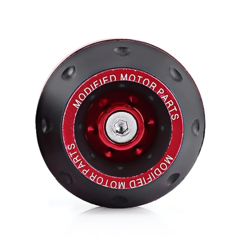 Joyzan Fork Frame Sliders, Motorcycles Front Rear Forks Wheel Anti Crash Pad Protector CNC Aluminium Alloy Motorbike Slid Falling Protection Universal Protective Caps for Moped Scooters 1 Pair - color: Red