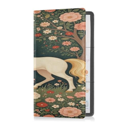 GuoChe Pu Leather Registration and Insurance Card Holder Men Women Document Wallet for any Car, Truck, Motorcycle, Trailer or Boat Fantasy Creature Medieval Art - color: 31