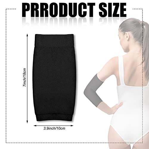 Vicenpal 2 Pairs Tattoo Cover up Sleeve Forearm Arm Sleeves for Women Men Compression Tattoo Upper Arm Cover(Black, Nude) - color: Black, Nude